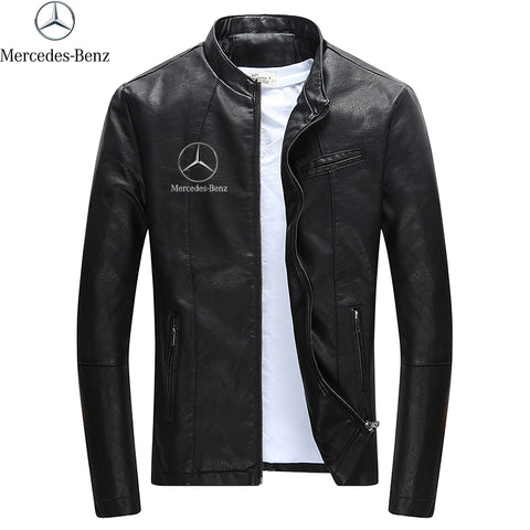 [Hot] Mercedes™️ - 2020  Fashion Leisure Slim Leather Jacket